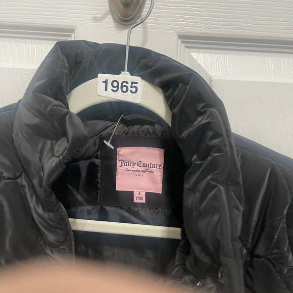 Juicy Couture Girls' Black Quilted Jacket Youth Size small - Picture 7 of 16